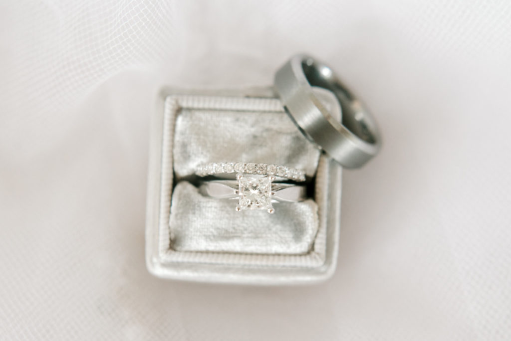 Brittany + Barry's wedding rings, Brittany + Barry's Blissful Wedding | Georgian Terrace